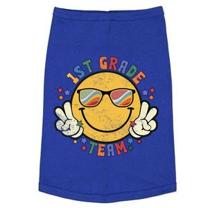 1St Grade Team Happy Face Smile Gift Back To School Gift Doggie Tank