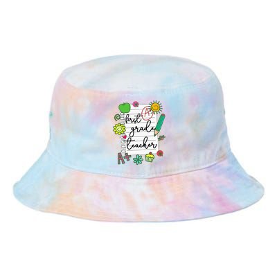 1st Grade Teacher Best First Grade Teacher Tie Dye Newport Bucket Hat