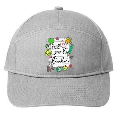 1st Grade Teacher Best First Grade Teacher 7-Panel Snapback Hat