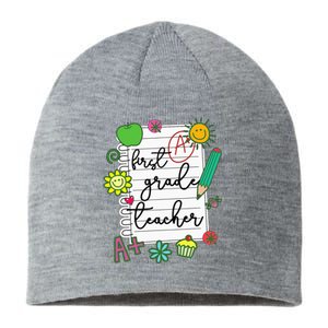 1st Grade Teacher Best First Grade Teacher Sustainable Beanie