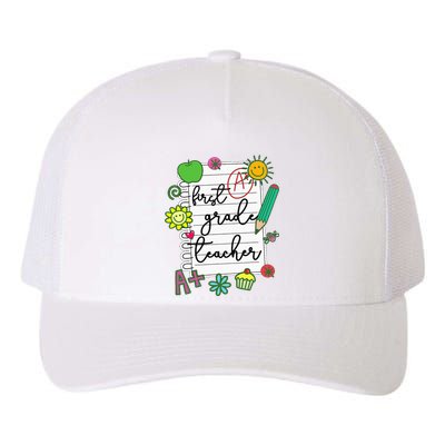 1st Grade Teacher Best First Grade Teacher Yupoong Adult 5-Panel Trucker Hat