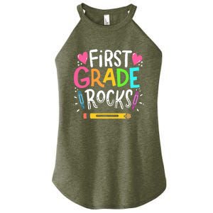 1st Grade Teacher Gift Women's Perfect Tri Rocker Tank