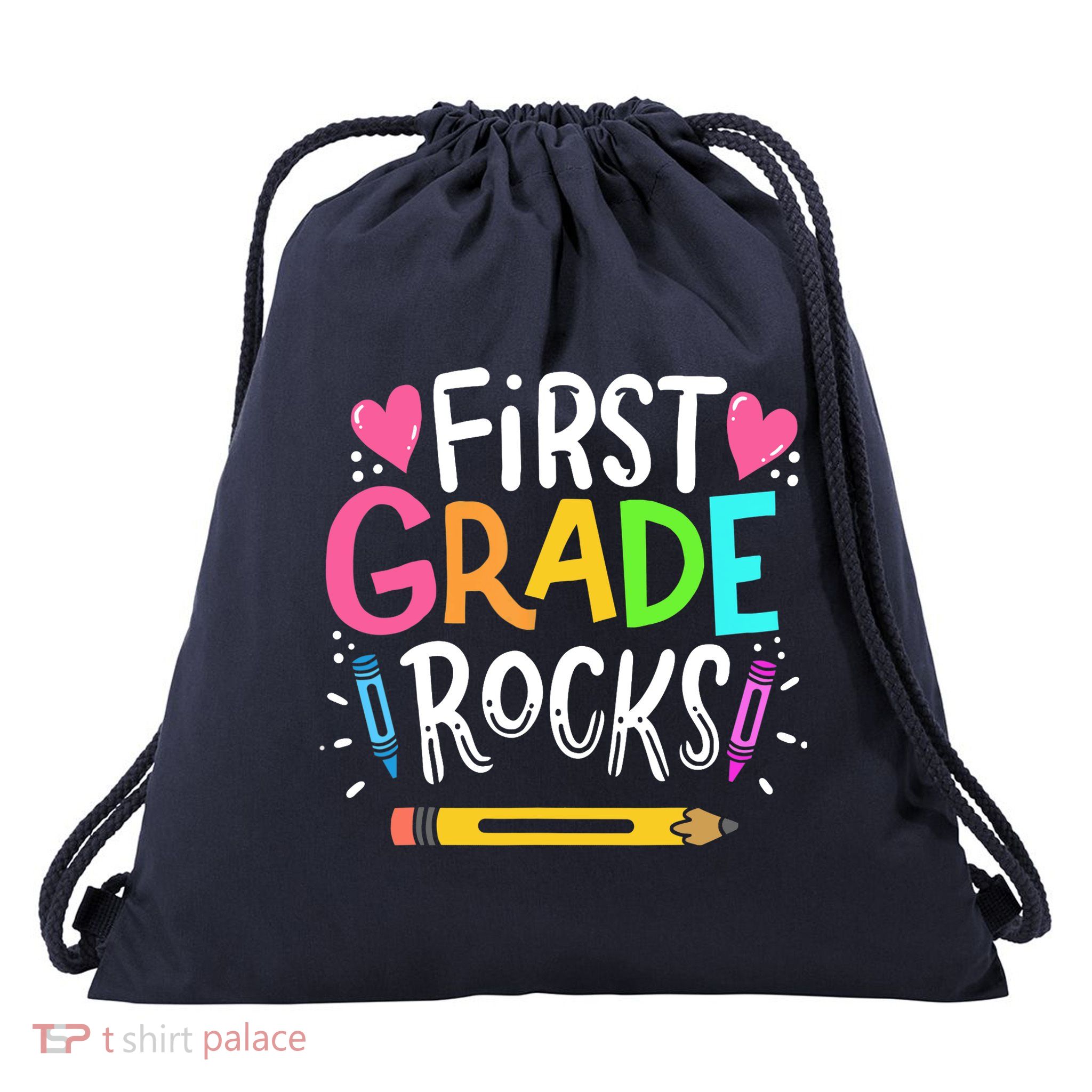 1st Grade Teacher Gift Drawstring Bag