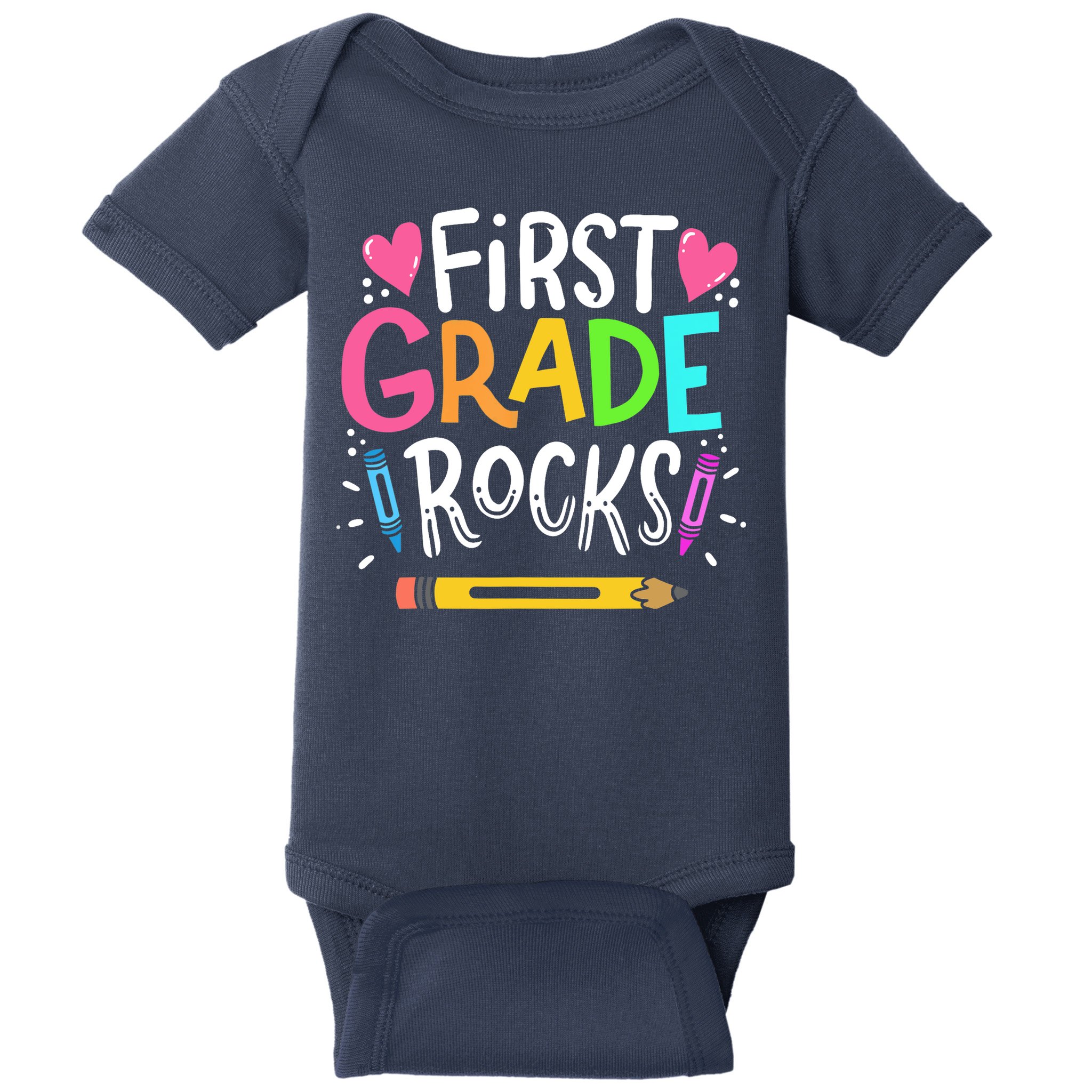 1st Grade Teacher Gift Baby Bodysuit