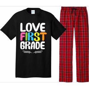 1St Grade Teacher Appreciation Love First Grade Gift Pajama Set