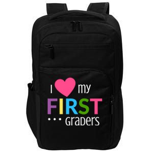 1St Grade Teacher I Love My First Graders Gift Impact Tech Backpack