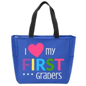 1St Grade Teacher I Love My First Graders Gift Zip Tote Bag