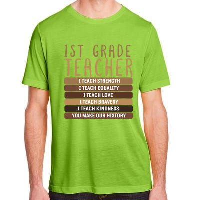 1St Grade Teacher And First Grade Eletary School Educator Gift Adult ChromaSoft Performance T-Shirt