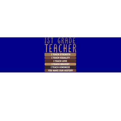 1St Grade Teacher And First Grade Eletary School Educator Gift Bumper Sticker