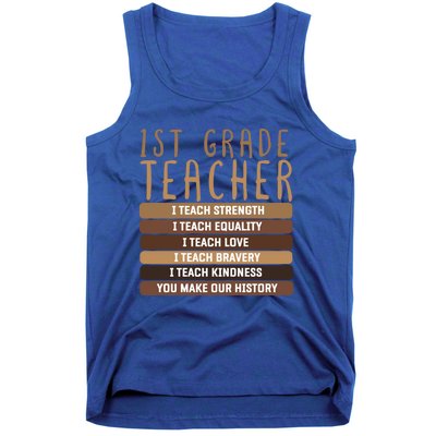 1St Grade Teacher And First Grade Eletary School Educator Gift Tank Top