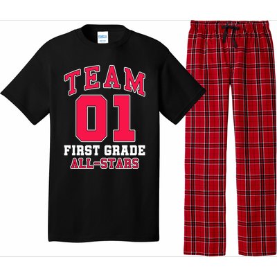 1St Grade Team 01 AllStars First Grade Teacher Student Gift Pajama Set