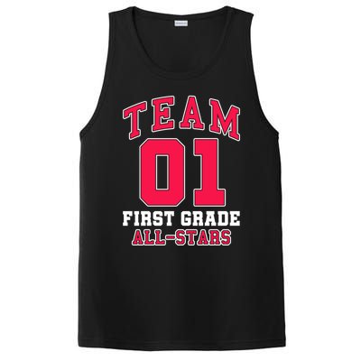 1St Grade Team 01 AllStars First Grade Teacher Student Gift PosiCharge Competitor Tank