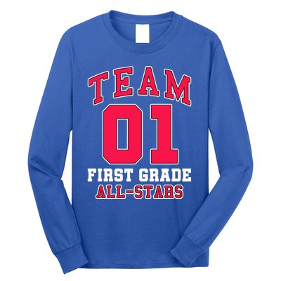 1St Grade Team 01 AllStars First Grade Teacher Student Gift Long Sleeve Shirt