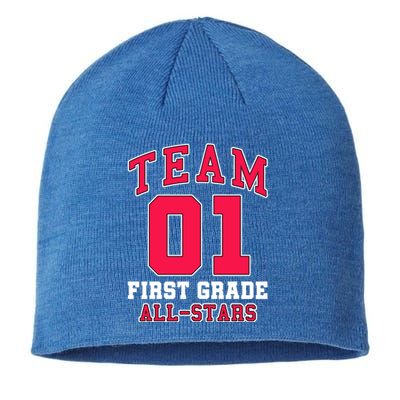 1St Grade Team 01 AllStars First Grade Teacher Student Gift Sustainable Beanie