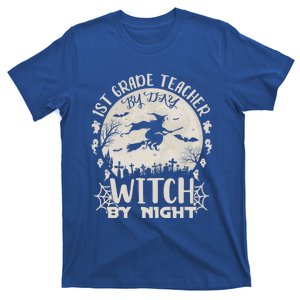 1St Grade Teacher By Day Witch By Night Funny Halloween Cute Gift T-Shirt