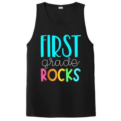 1st grade teacher - 1st grade rocks Zip Hoodie PosiCharge Competitor Tank