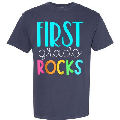 1st grade teacher - 1st grade rocks Zip Hoodie Garment-Dyed Heavyweight T-Shirt