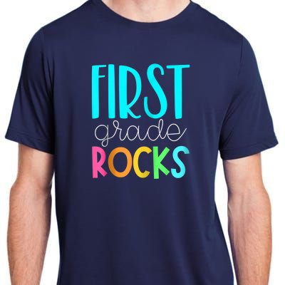 1st grade teacher - 1st grade rocks Zip Hoodie Adult ChromaSoft Performance T-Shirt