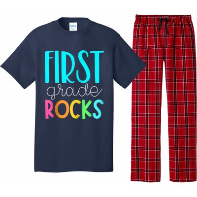 1st grade teacher - 1st grade rocks Zip Hoodie Pajama Set