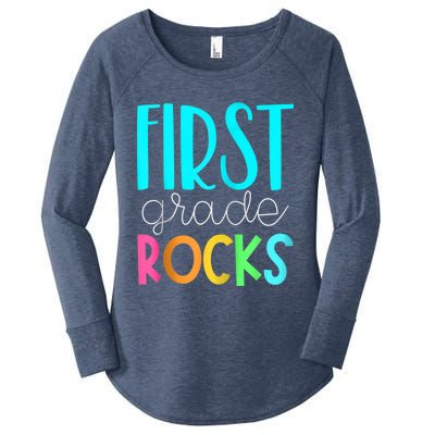 1st grade teacher - 1st grade rocks Zip Hoodie Women's Perfect Tri Tunic Long Sleeve Shirt