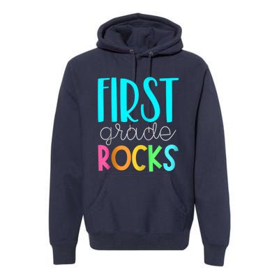 1st grade teacher - 1st grade rocks Zip Hoodie Premium Hoodie