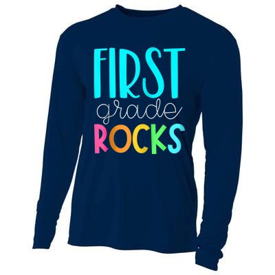 1st grade teacher - 1st grade rocks Zip Hoodie Cooling Performance Long Sleeve Crew