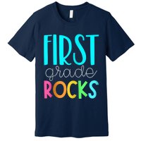 1st grade teacher - 1st grade rocks Zip Hoodie Premium T-Shirt