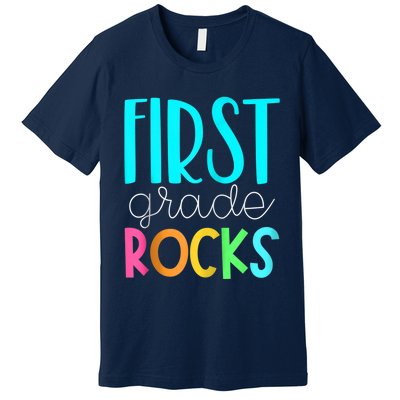 1st grade teacher - 1st grade rocks Zip Hoodie Premium T-Shirt