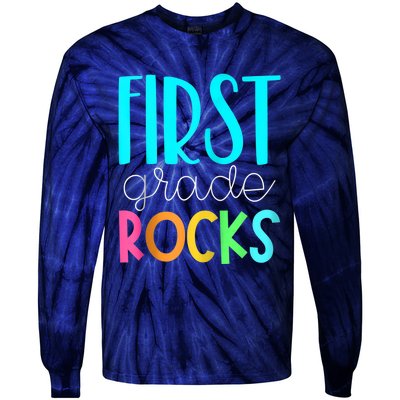 1st grade teacher - 1st grade rocks Zip Hoodie Tie-Dye Long Sleeve Shirt