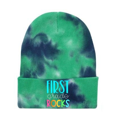 1st grade teacher - 1st grade rocks Zip Hoodie Tie Dye 12in Knit Beanie