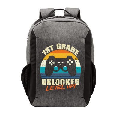 1st Grade Unlocked Level Up Gamer Back To School Vector Backpack