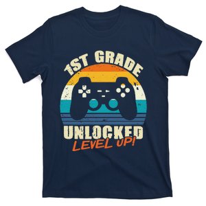 1st Grade Unlocked Level Up Gamer Back To School T-Shirt