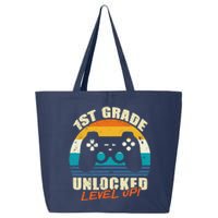 1st Grade Unlocked Level Up Gamer Back To School 25L Jumbo Tote