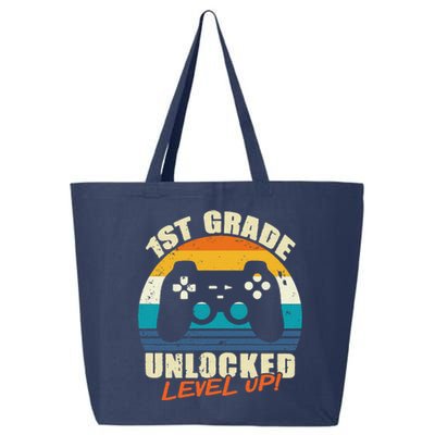 1st Grade Unlocked Level Up Gamer Back To School 25L Jumbo Tote