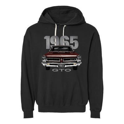 1965 Gto Vintage Cars Classic Garment-Dyed Fleece Hoodie