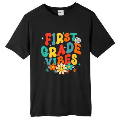 1st Grade Vibes Back To School Retro First Grade Teachers Tall Fusion ChromaSoft Performance T-Shirt