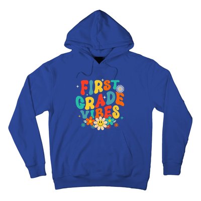 1st Grade Vibes Back To School Retro First Grade Teachers Hoodie