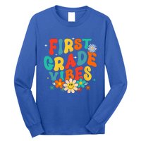 1st Grade Vibes Back To School Retro First Grade Teachers Long Sleeve Shirt