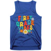 1st Grade Vibes Back To School Retro First Grade Teachers Tank Top