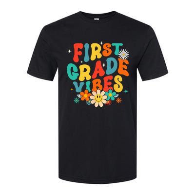 1st Grade Vibes Back To School Retro First Grade Teachers Softstyle CVC T-Shirt