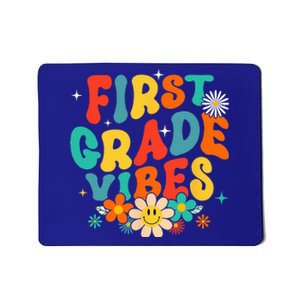 1st Grade Vibes Back To School Retro First Grade Teachers Mousepad