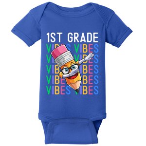 1St Grade Vibes Back To School Teachers 1St Grade Squad Great Gift Baby Bodysuit