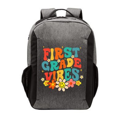 1st Grade Vibes Back To School Retro First Grade Teachers Vector Backpack