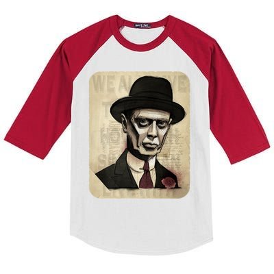 1920s Gangster Vintage Retro Art Design Kids Colorblock Raglan Jersey