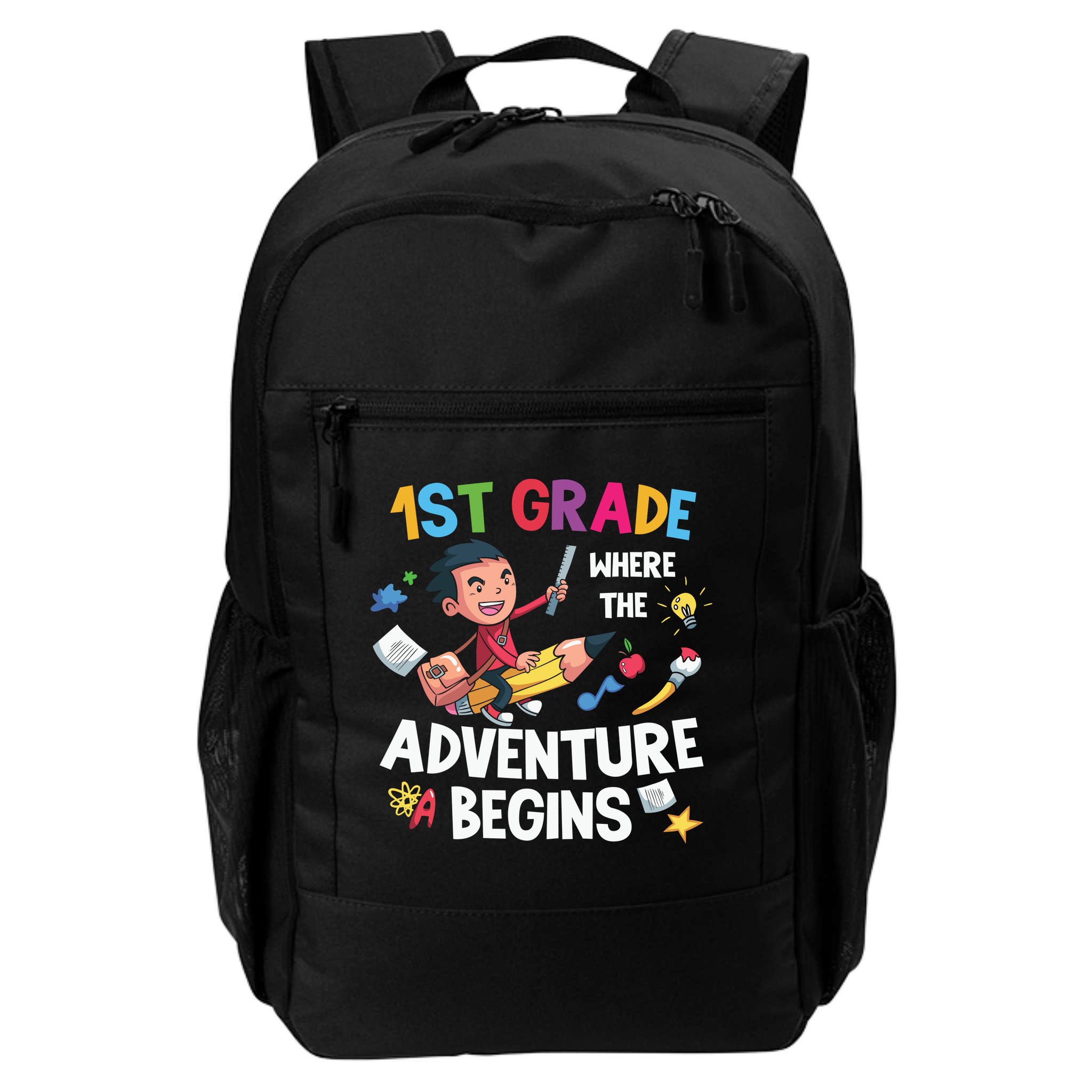 1st Grade Where The Adventure Begins Back To School Backpack