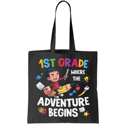 1st Grade Where The Adventure Begins Back To School Bag