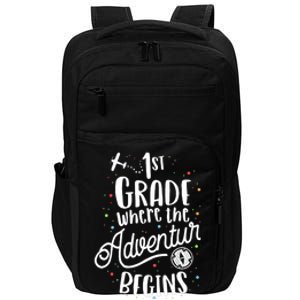 1st Grade Where The Adventure Begins First Teacher Impact Tech Backpack