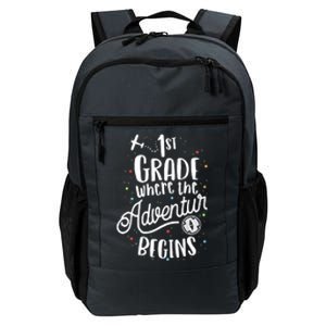 1st Grade Where The Adventure Begins First Teacher Daily Commute Backpack