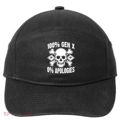 100 Gen X 0 Apologies Fuck Around And Find Out 7-Panel Snapback Hat