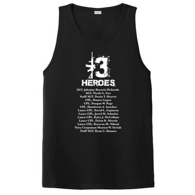 13 Heroes 08funny Gift26funny Gift2021 Never Forget Honor Fallen Soldiers Gift C PosiCharge Competitor Tank